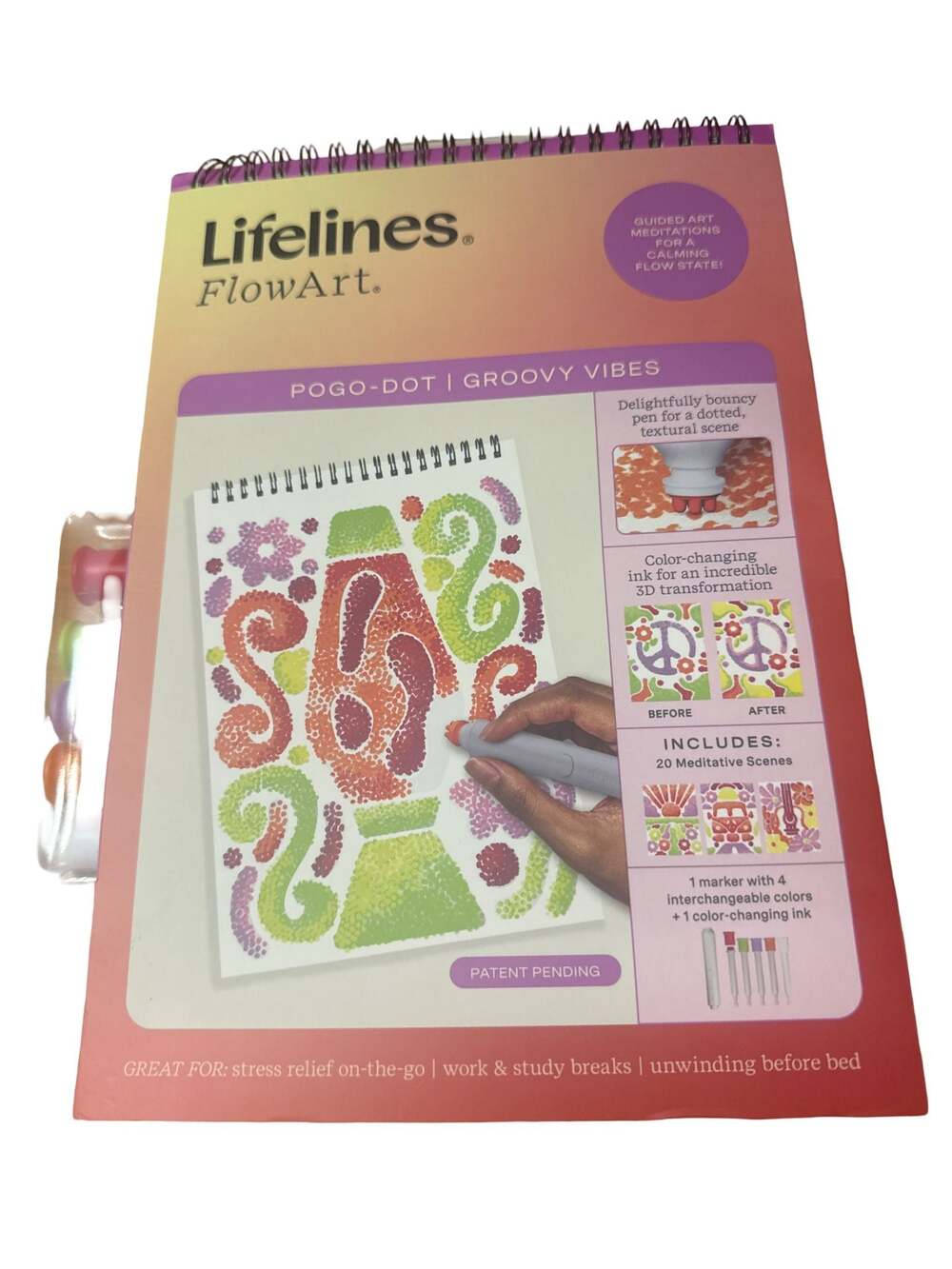 Lifelines FlowArt Pogo-Dot Activity Pad - Groovy Vibes